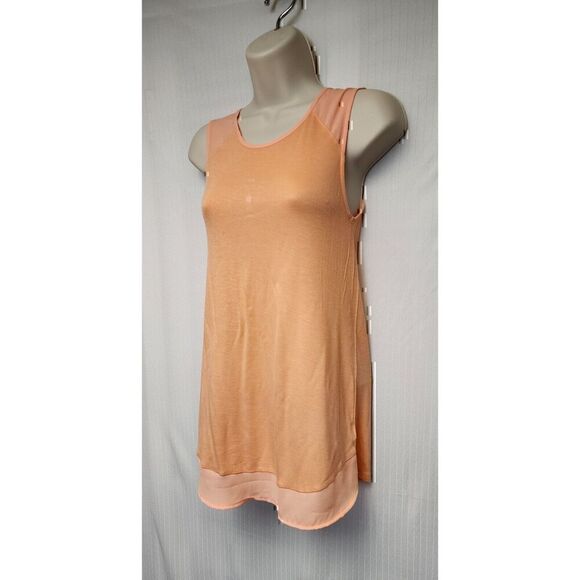 Merona Women Orange Semi Sheer Fabric Accent Size XS/P - Picture 5 of 7
